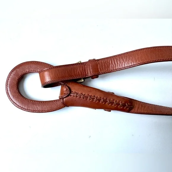 Ralph Lauren Purple Label Tri-strap O-ring Leather Belt - Picture 7 of 16